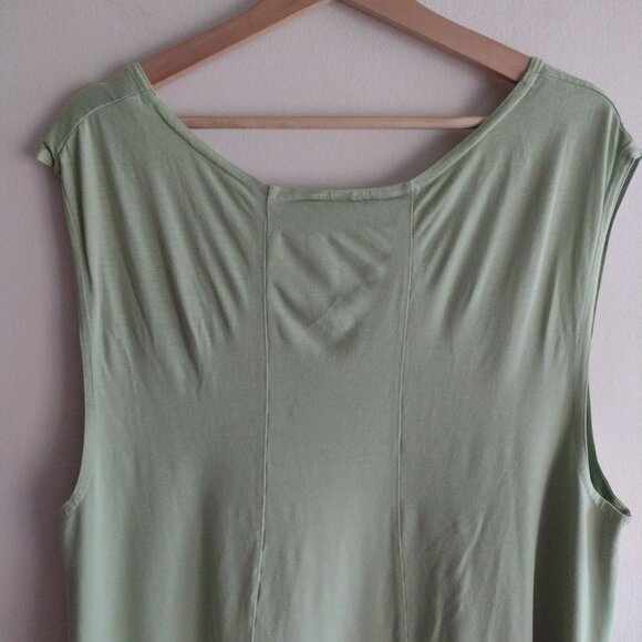 Bryn Walker Lime Green Relaxed Fit Tunic Bamboo Cotton Blend Top - Picture 8 of 10